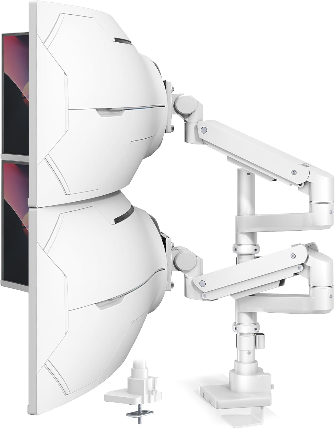 Dual Monitor-Arm Heavy-Duty Mount for 17-57-Inch Screens