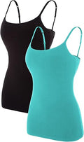 Women's Cotton Camisole with Shelf Bra - 1 Pack Plus Size Option