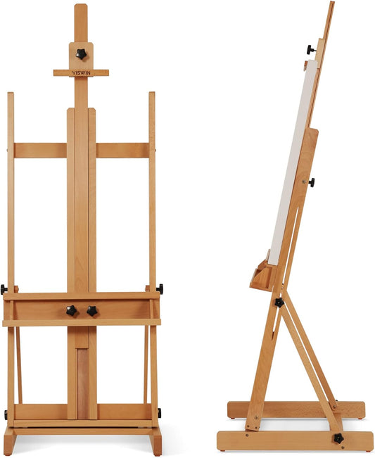 VISWIN Large H-Frame Easel for Painting with Adjustable Height