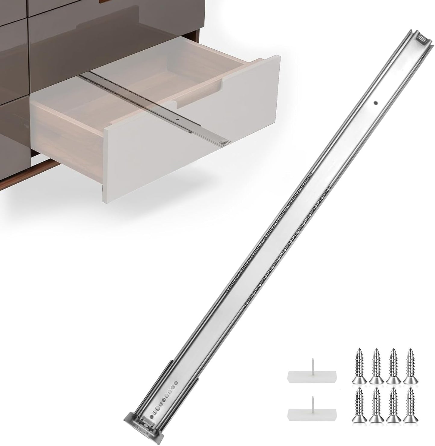 Heavy Duty 22 Inch Center Mount Drawer Slides for Smooth Gliding
