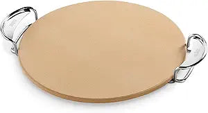 Weber Gourmet BBQ System Pizza Stone with Carry Rack for Grilling