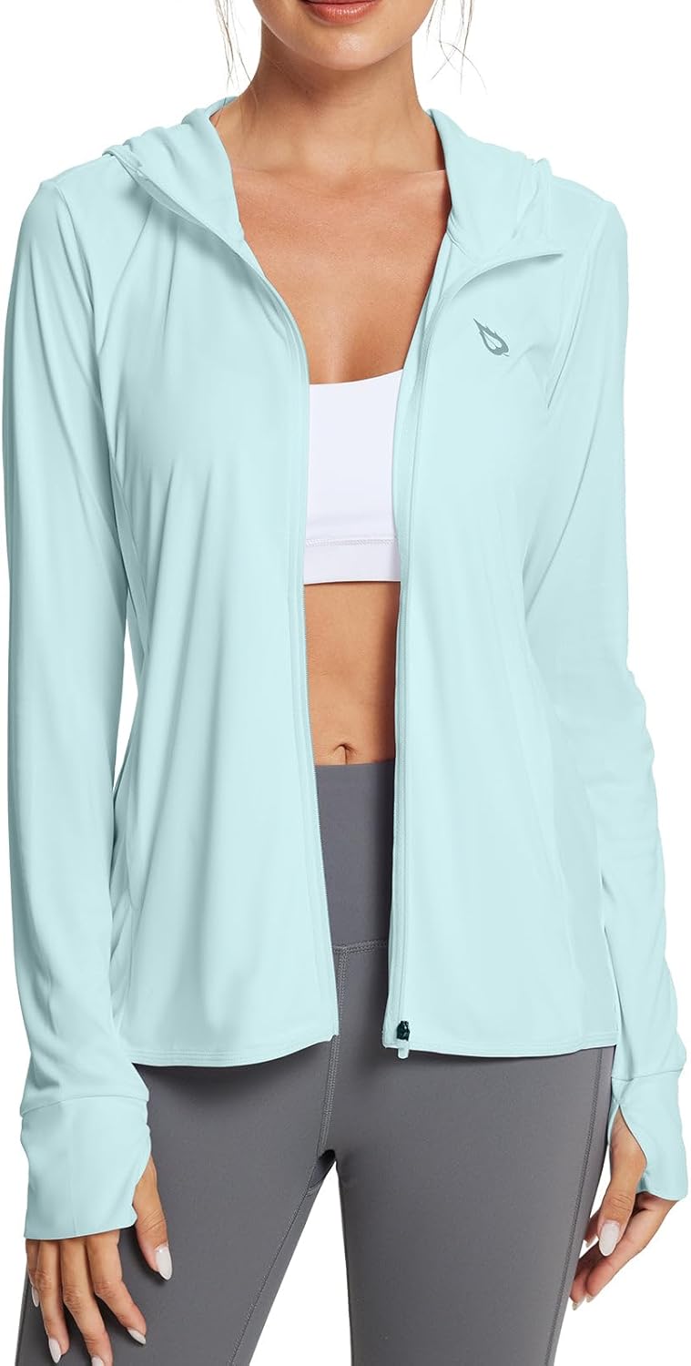 Baleaf Women's Sun Protection Jacket Hoodie for Outdoor Activities