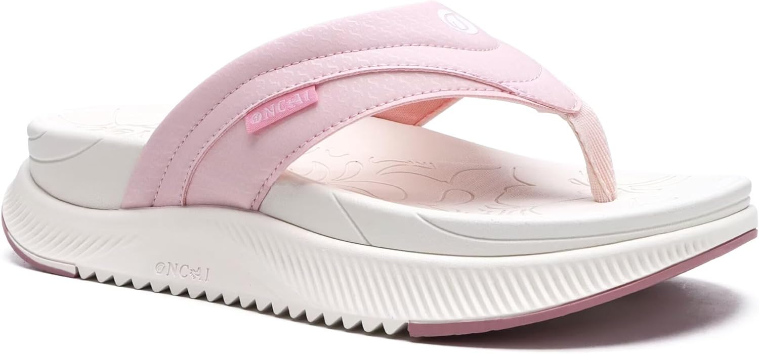 ONCAI Women's Orthotic Cushion Flip Flops for Summer Comfort