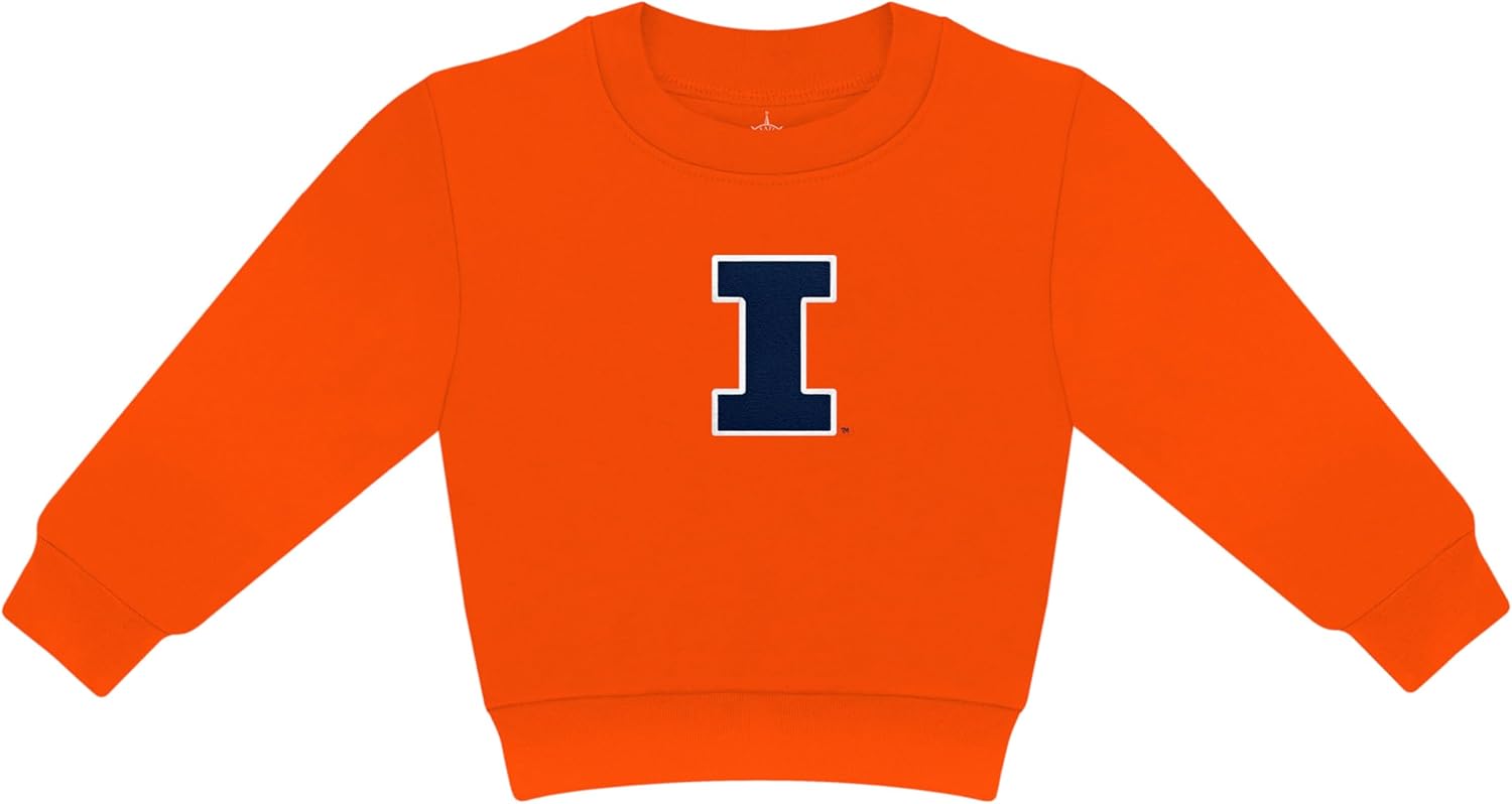 Illinois Embroidered Baby Sweatshirt for Boys & Girls 0-4T