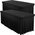 Spandex Table Covers for 8 ft Rectangle Table - Stretch, Wrinkle Free
