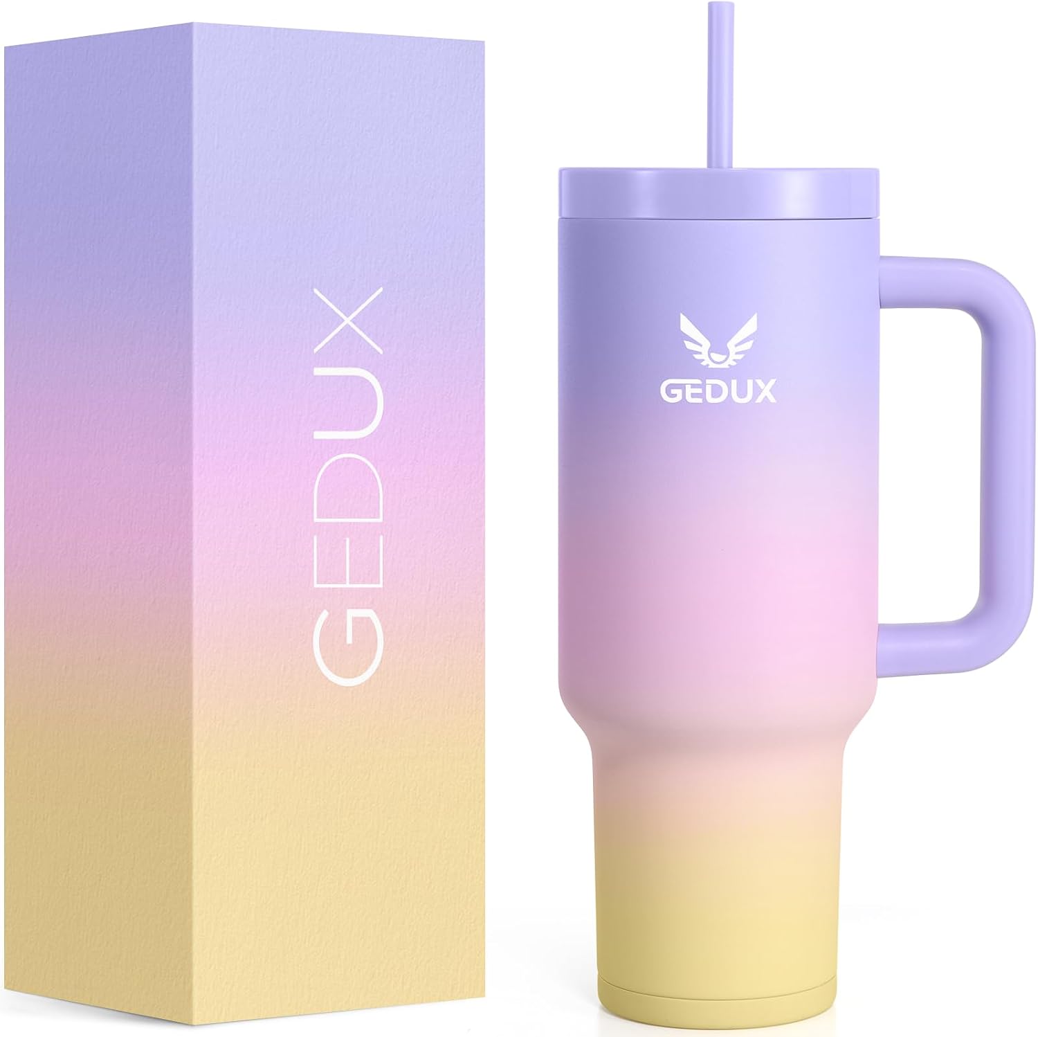 40oz Tumbler With Handle - Insulated Stainless Steel Travel Mug