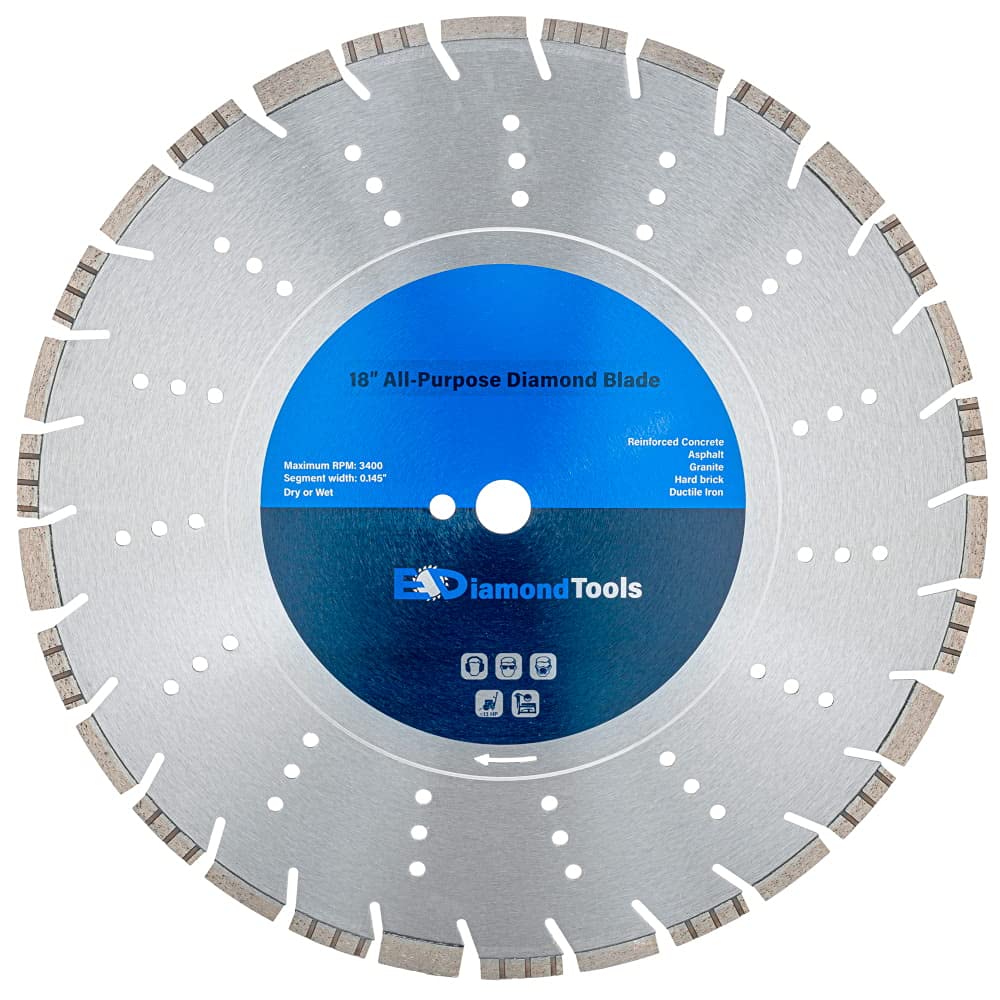 18in All Purpose Diamond Saw Blades for Concrete and Asphalt