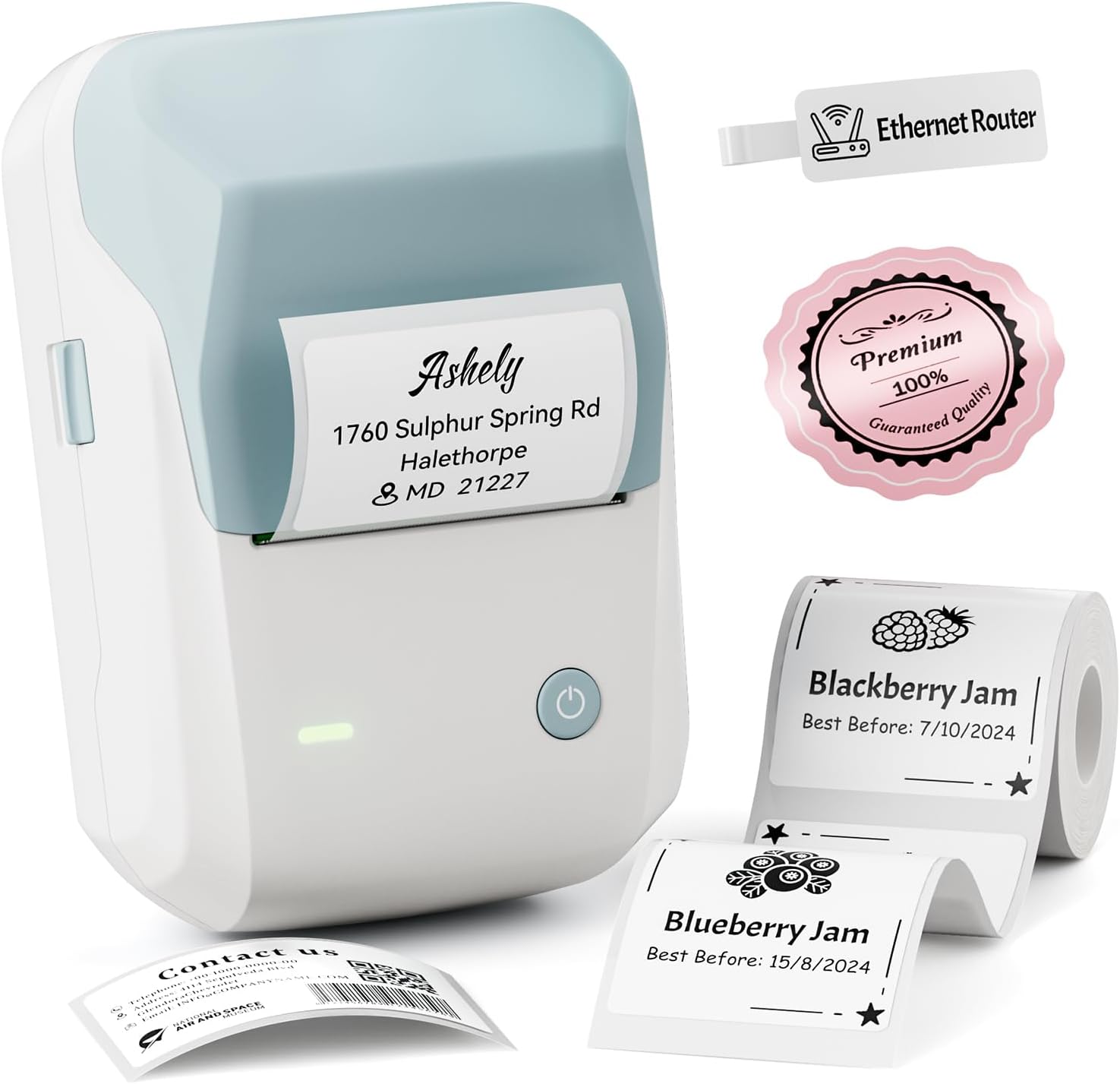 NIIMBOT B1 Bluetooth Label Maker with Easy 2 Thermal Printer