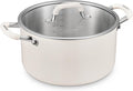 10 Quart Pot with Lid Tri-Ply Stainless Steel Stock Pot - Even Heat