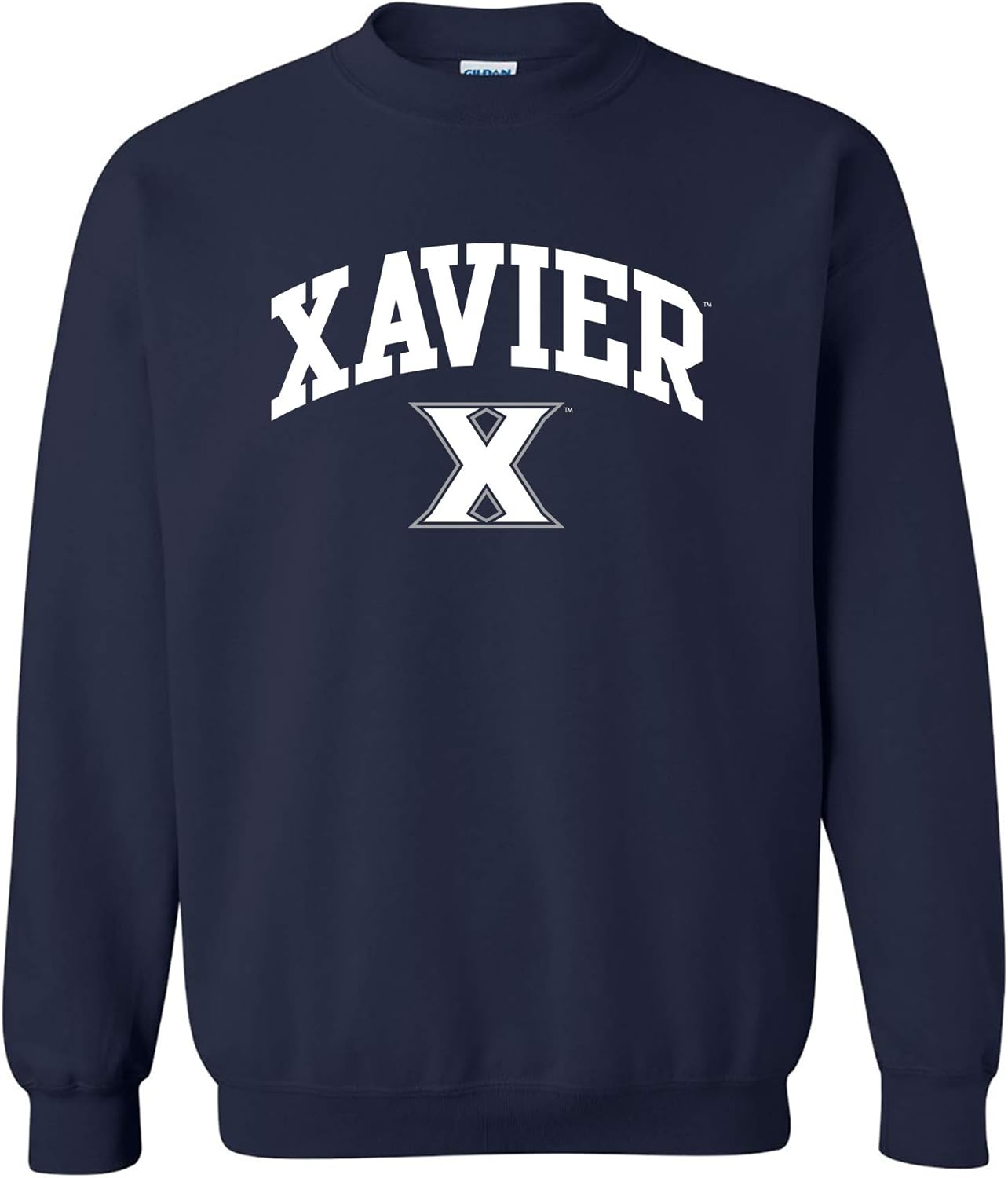 NCAA Arch Logo Team Color Crewneck Sweatshirt for All Fans