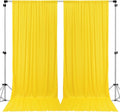 IFR Polyester Backdrop Drapes 10 ft x 8 ft - Lemon Yellow