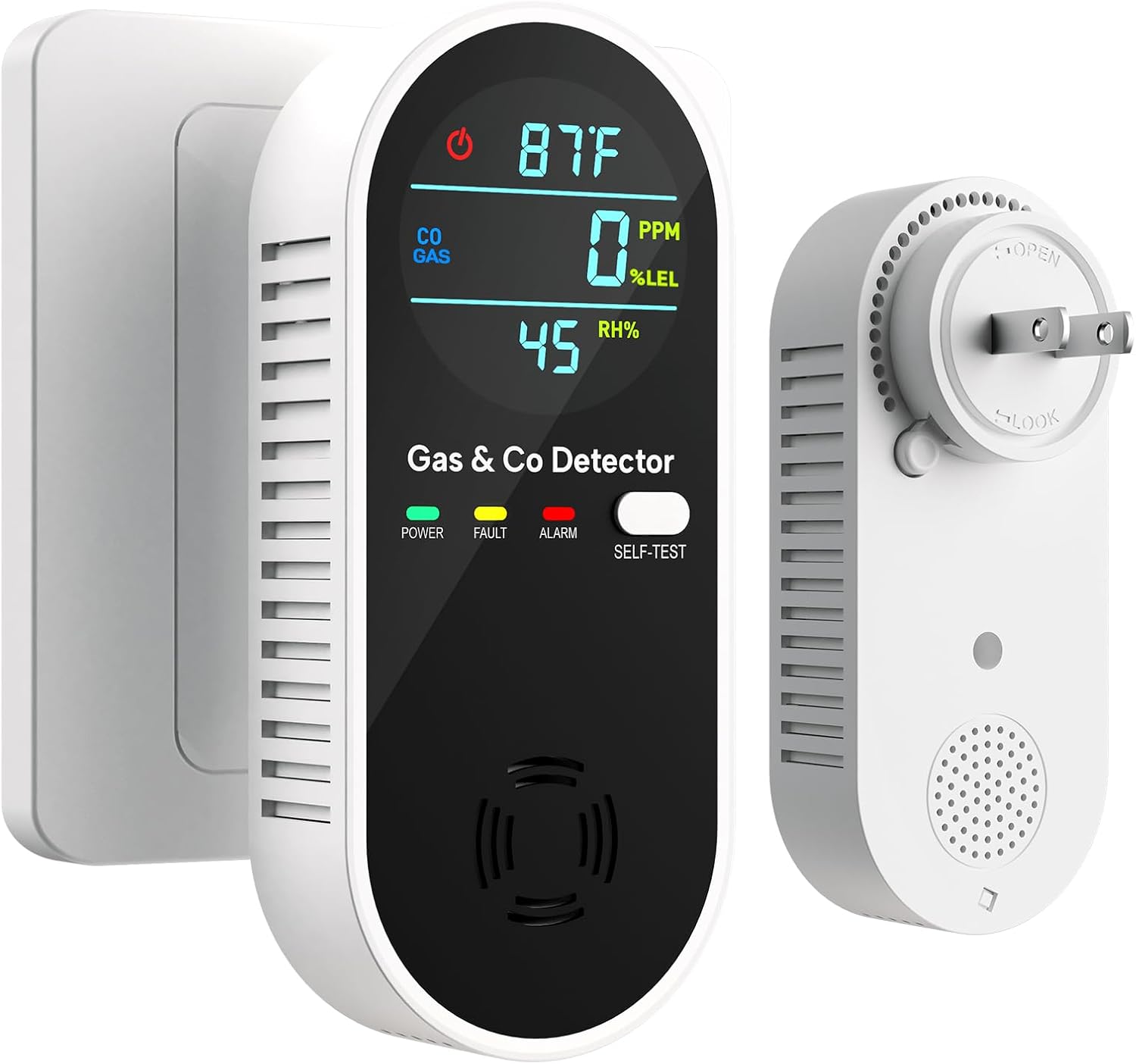 4-in-1 Natural Gas Leak Detector & Carbon Monoxide Detector