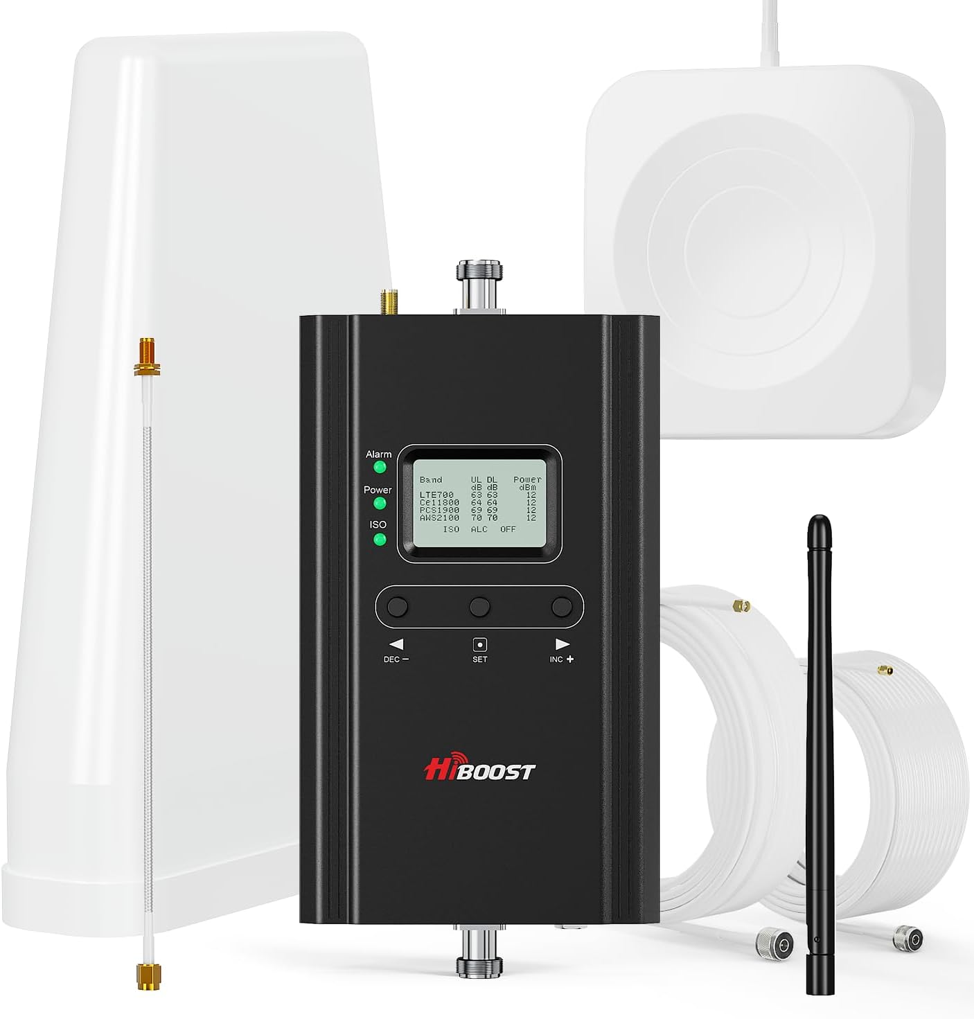 Hiboost Cell Phone Signal Booster for Home and Office, 4,000 sq ft