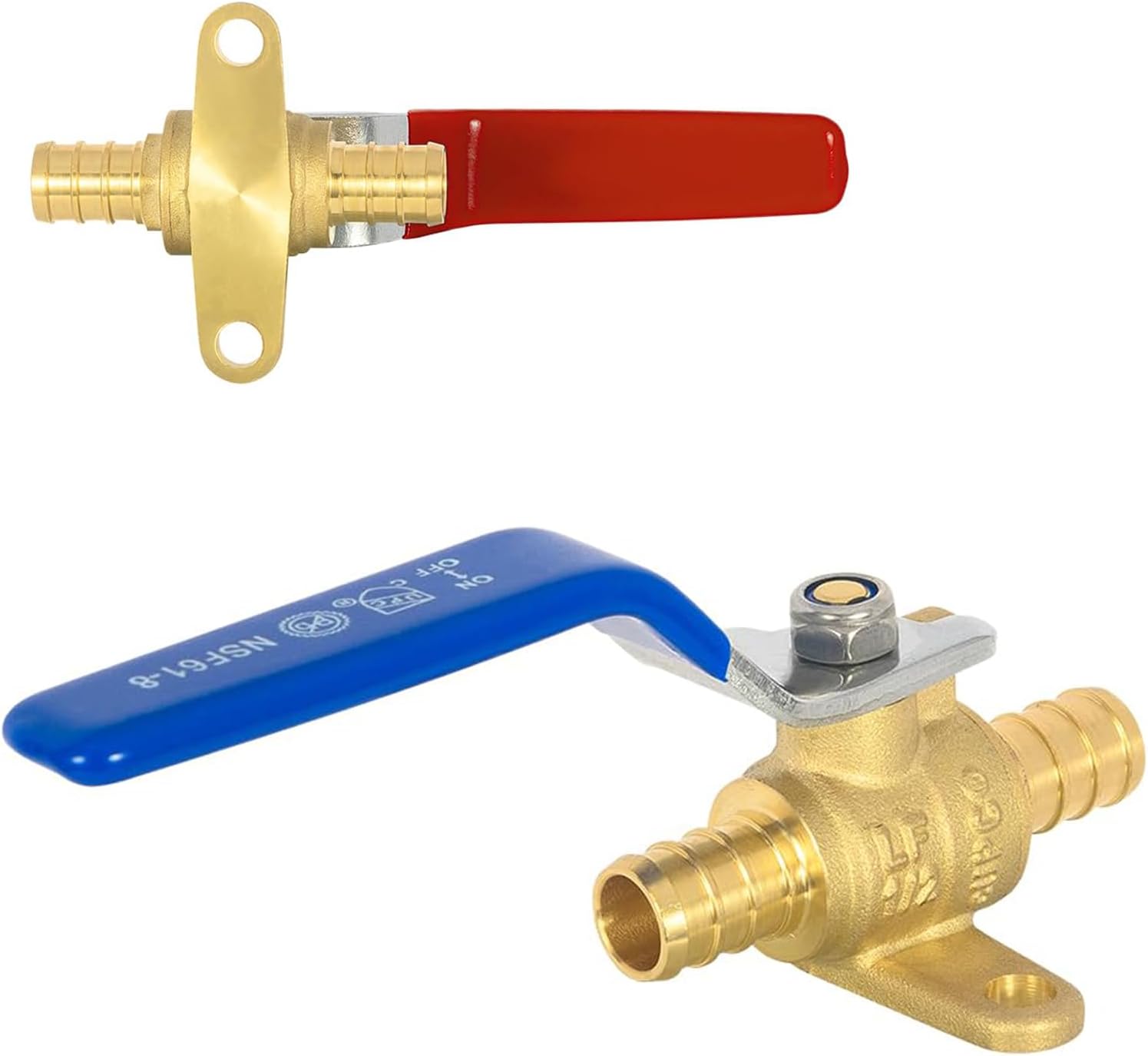 HeSun 50-PCs 1/2 Inch PEX Ball Valves for Water Control