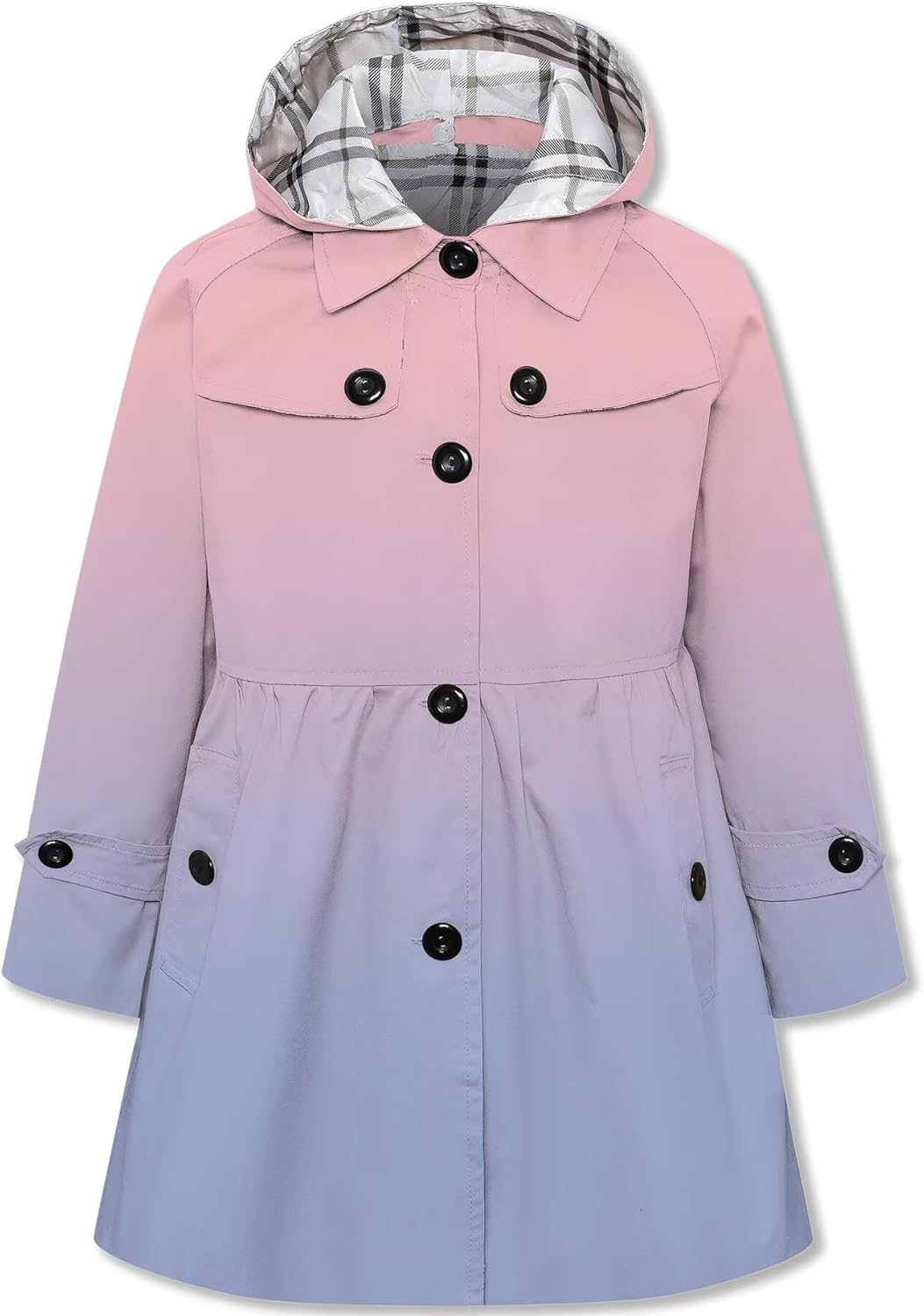 Stylish Girl's Single Breasted Trench Coat for All Seasons