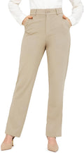 Women's High Waisted Work Dress Pants - Straight Leg Tummy Control