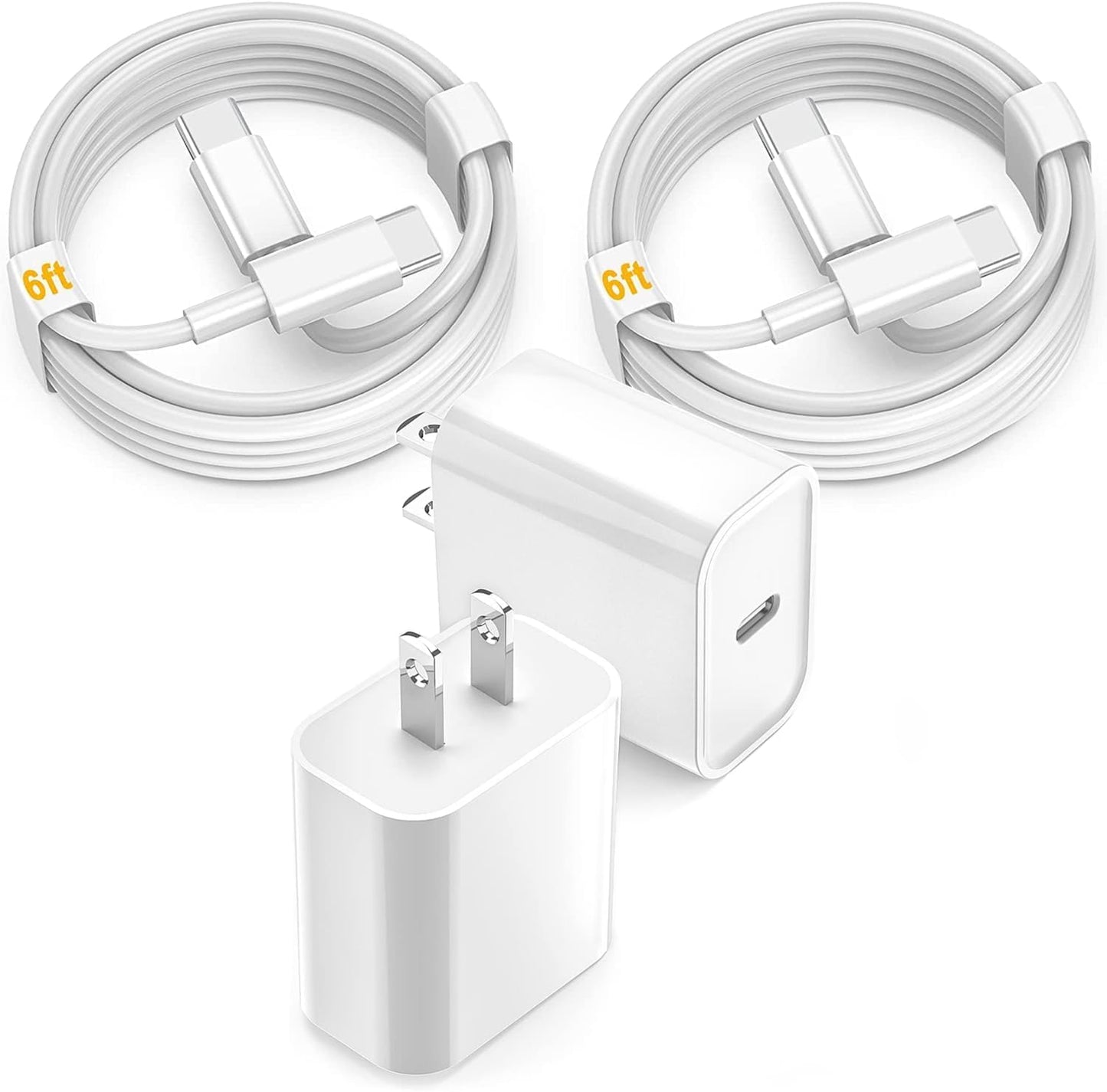 Fast Charge iPads Anywhere with 2Pack USB C Charger