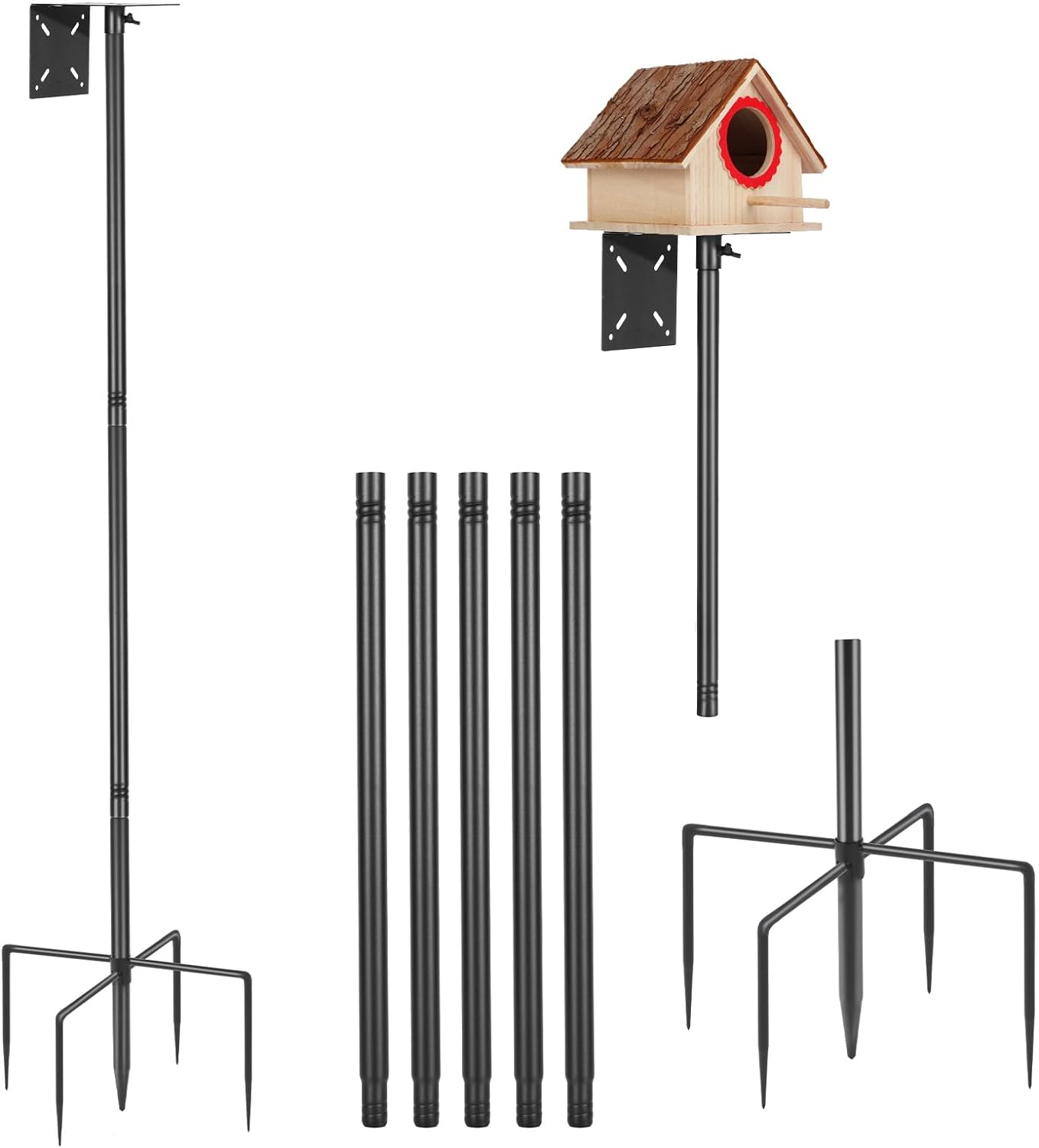 Adjustable Smart Bird Feeder Pole - Compatible & Heavy Duty