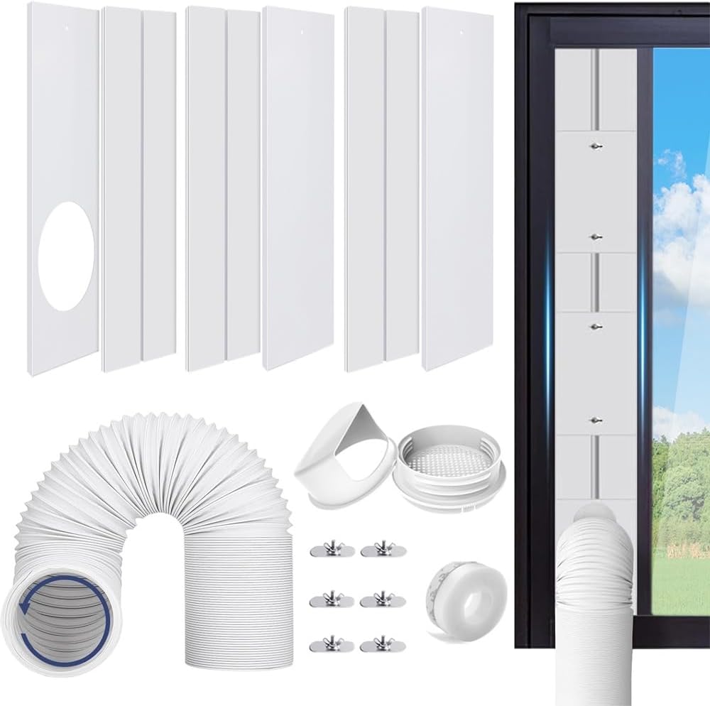 Universal Window Seal Kit - Extendable Up to 87in - Fits Sliding Windows - Complete 6-Piece Set