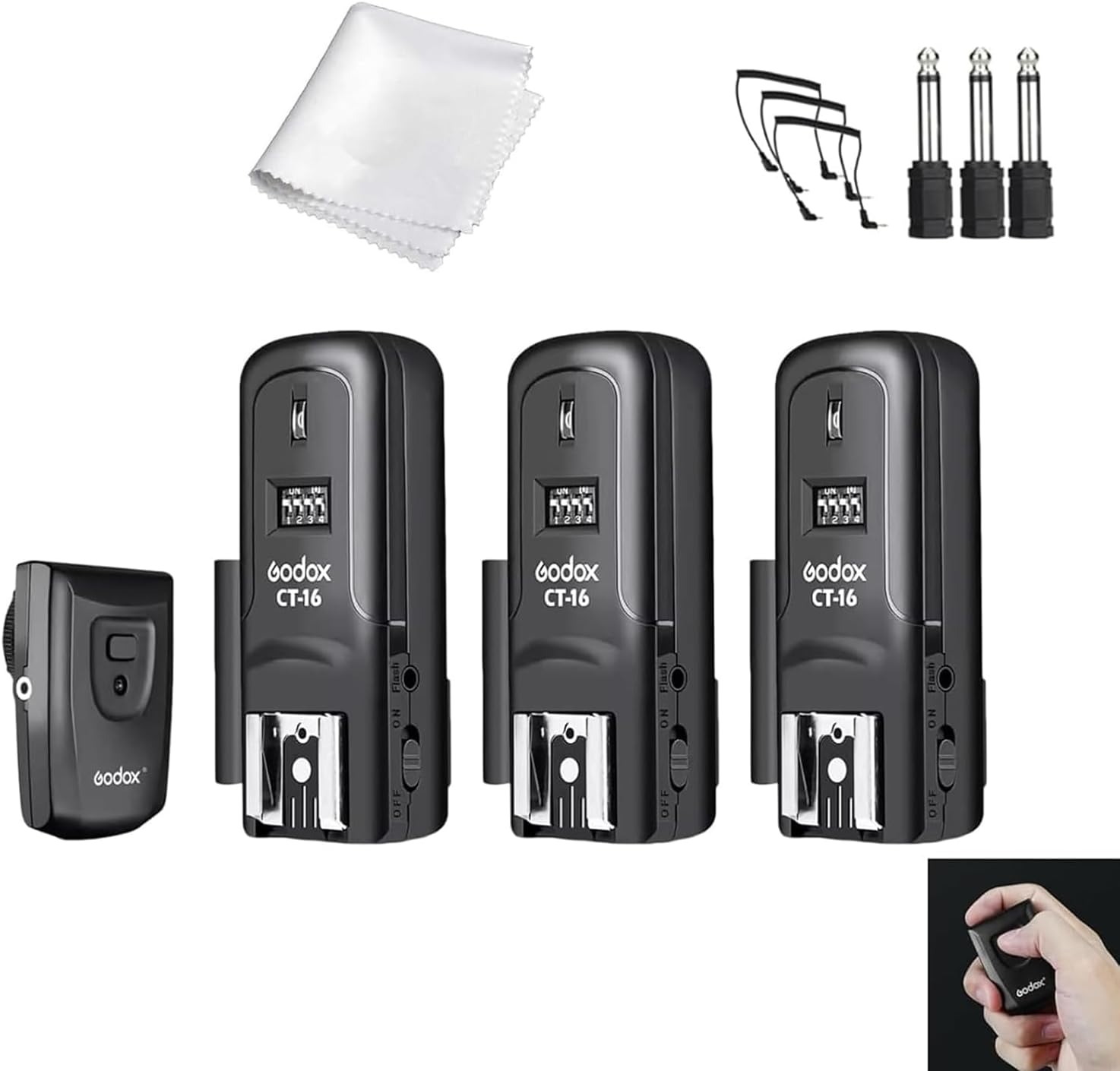 Godox CT-16 Wireless Flash Trigger Kit for Canon Nikon Pentax