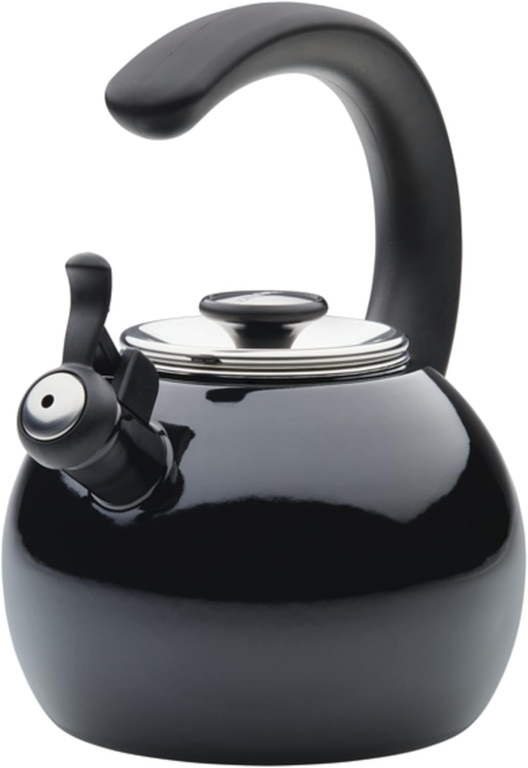 Circulon Enamel on Steel Whistling Teakettle for Hot Beverages