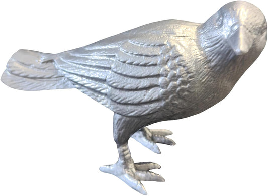 Large Cast Iron Crow Statue for Garden and Home Decor