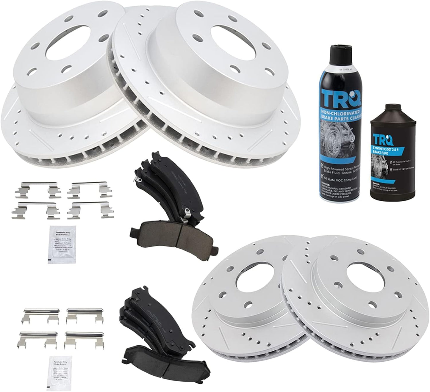 Premium G-Coated Brake Pad & Rotor Kit for Cadillac & Chevrolet
