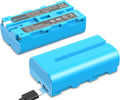 NP-F550 Battery 2900mAh 2-Pack with USB-C Cable - Reliable Power on
