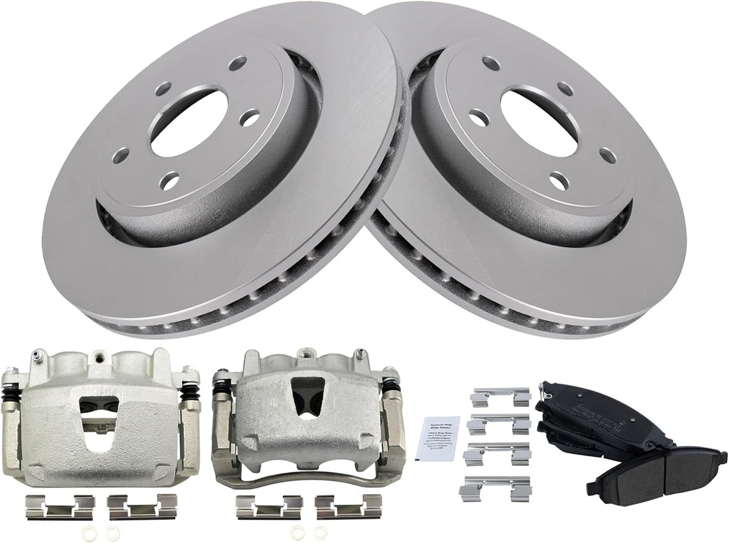 TRQ Front Brake Pad & Rotor Kit for Jeep Commander & Grand Cherokee