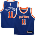 Jalen Brunson New York Knicks Kids 4-7 Blue Icon Edition Jersey