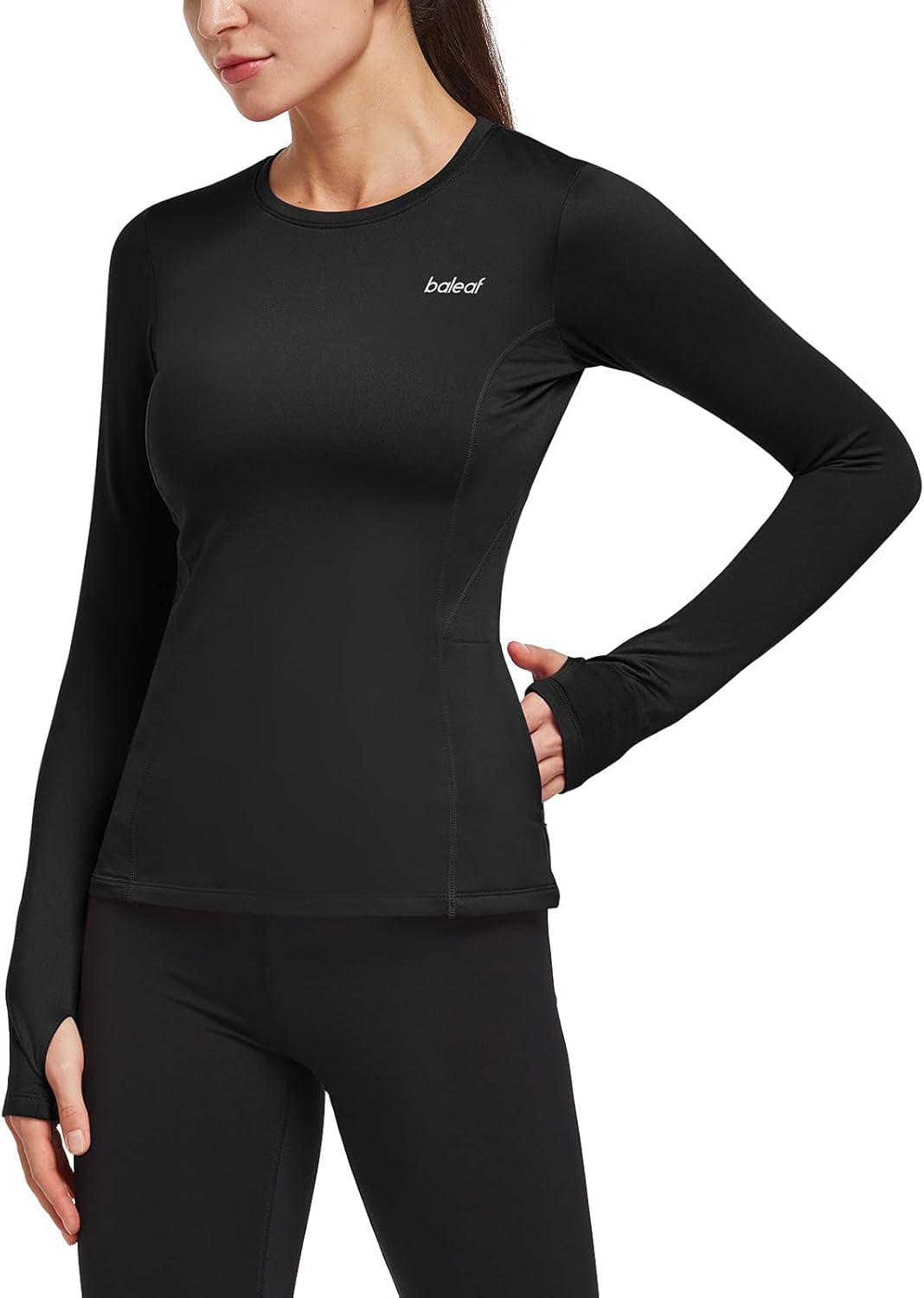 Baleaf Thermal Shirts for Women Long Sleeve Fleece Tops