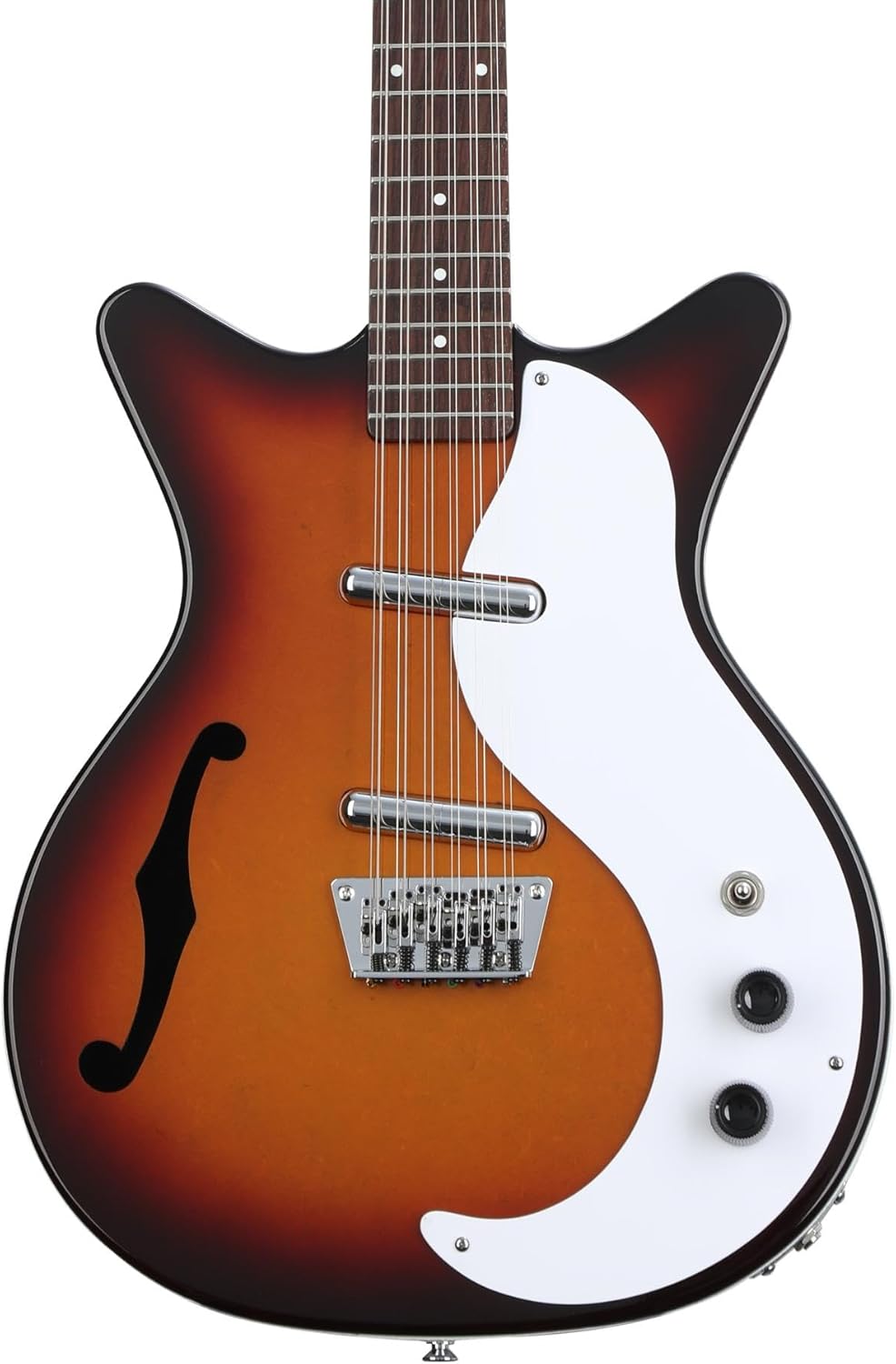 Danelectro Semi-hollowbody 12-string Guitar - Rich Cherry Tone