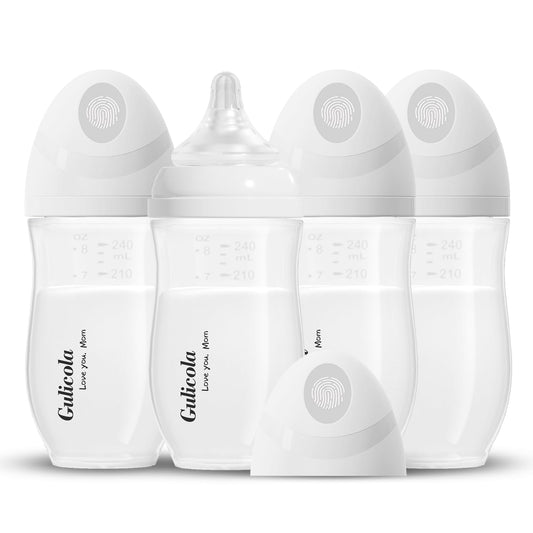 Gulicola Baby Breastfeeding Bottles with Medium Flow Nipples