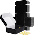 12x9x4 Shipping Boxes Set of 20 - Black Corrugated Mailer Boxes