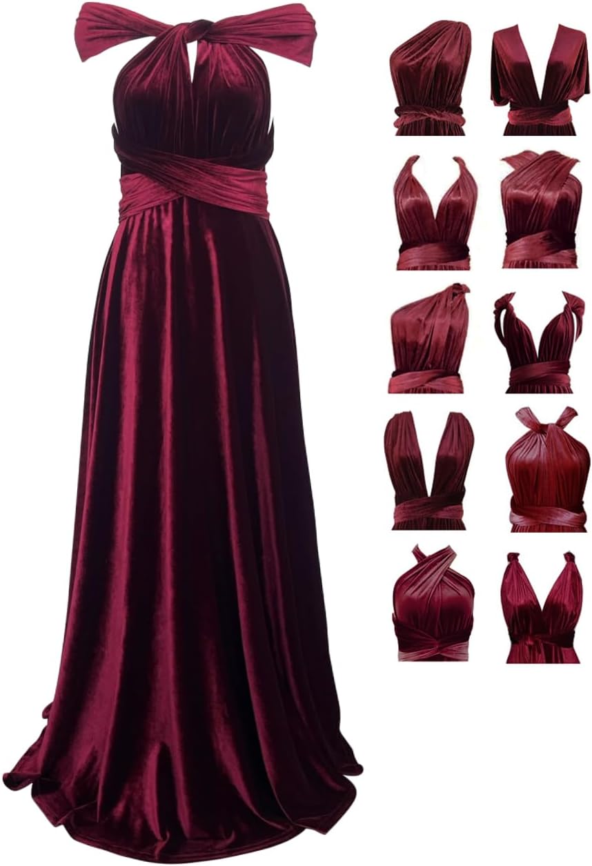Versatile Velvet Infinity Dress for All Occasions and Sizes