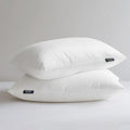 100% Organic Cotton Cover Pillows King Size Set of 2 - Soft Support
