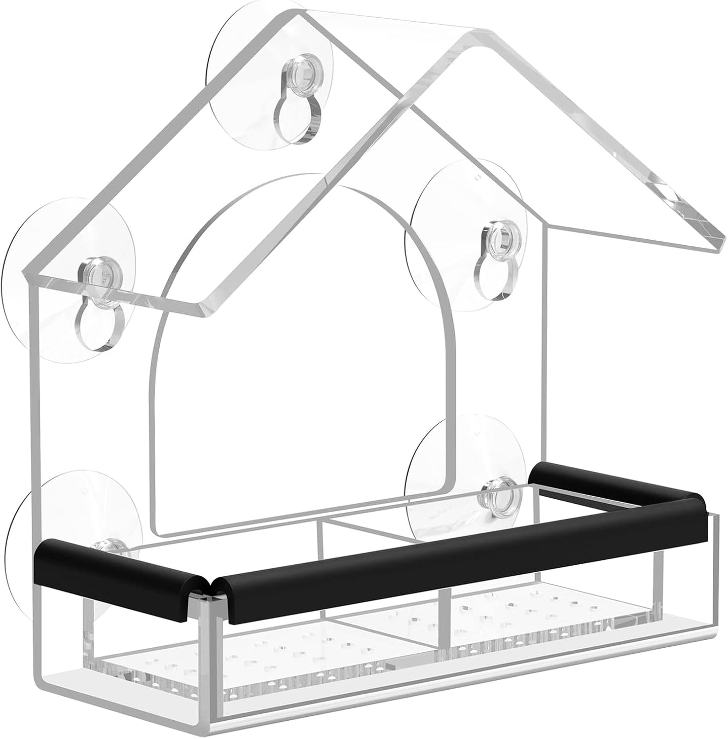 Extra Strong Suction Acrylic Bird Feeder - DY-SKTY