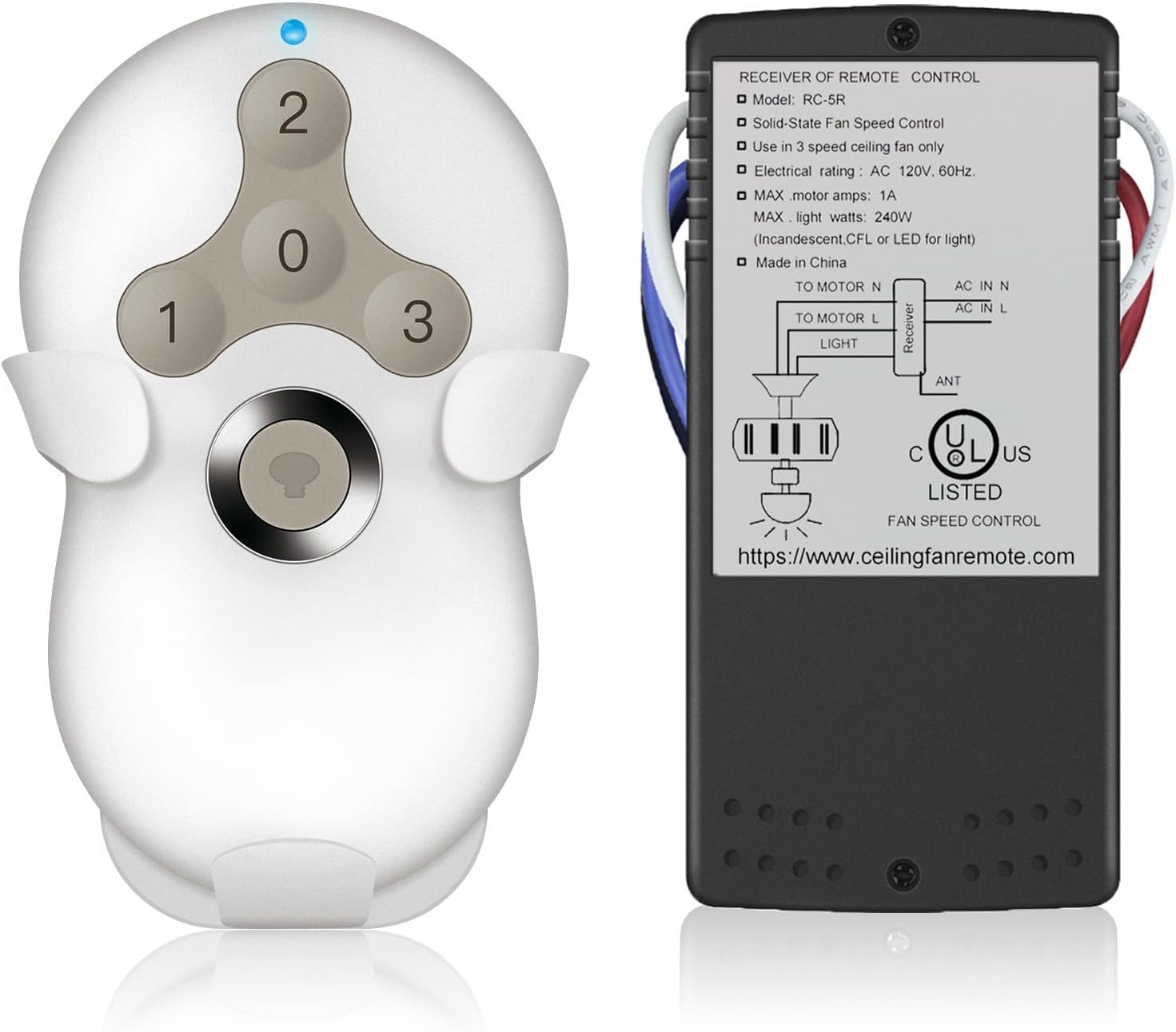 Universal Ceiling Fan Remote Control Kit for Easy Operation
