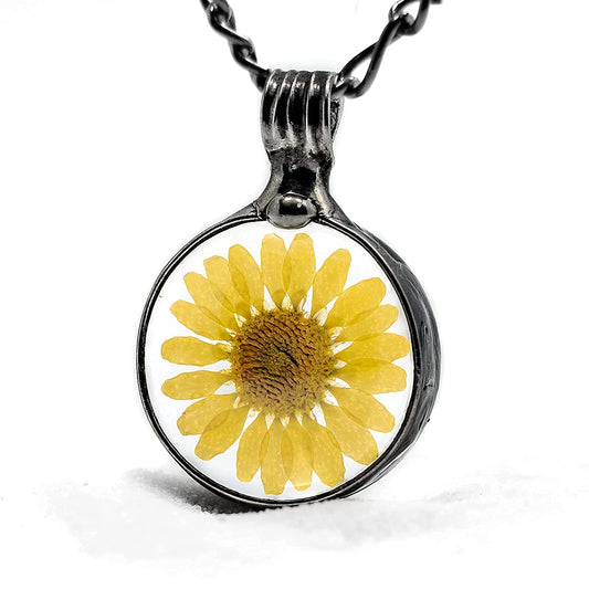 Bayou Glass Arts Sunflower Necklace for Women, Handmade Jewelry