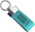 Leather Personalized Keychain for Him or Her - Engraved Name Keyring