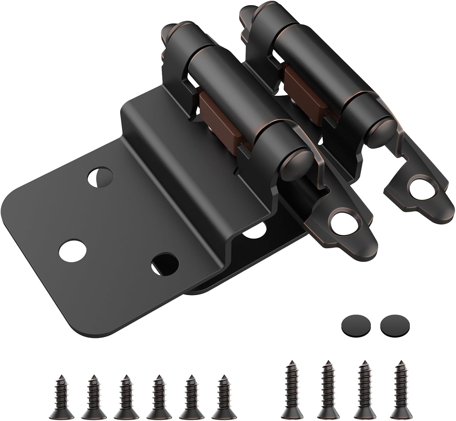 3/8 Inch Inset Cabinet Hinges - Durable Self Closing Hardware