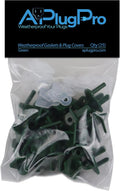 Weatherproof Gaskets & Plug Covers (Green, 25-Pack) - Stop GFCI