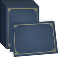 GNL 50 Pack Blue Certificate Holders - Professional Presentation