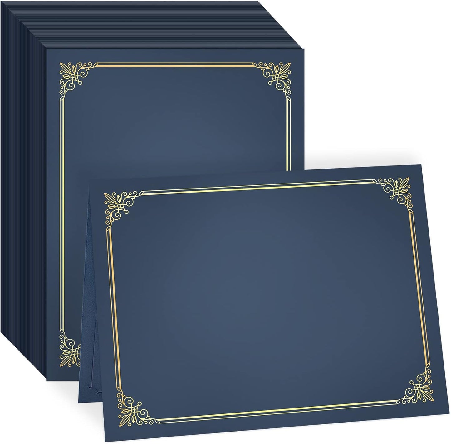 GNL 50 Packs Blue Certificate Holders for Diplomas and Awards