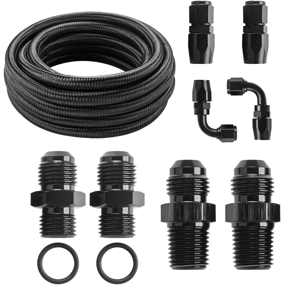 AN6 15FT Automatic Transmission Cooler Line Kit for 4L60E 4L65E