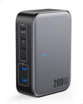 USB C Charger 200W 6-Port GaN IV Charging Station - Fast Multiport Hub