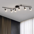 Bojim 6 Light LED Track Lighting Kit - Adjustable Multi-Angle Ceiling