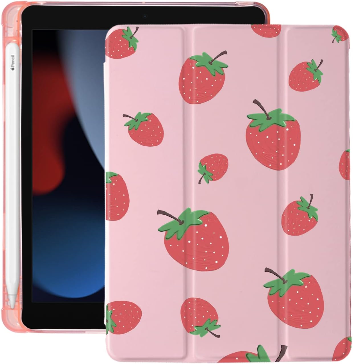 Cute Fruit Strawberry iPad Case for 11th & 10th Generation