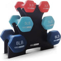 Neoprene Dumbbell Set with Rack - Pastel Home Weight Set