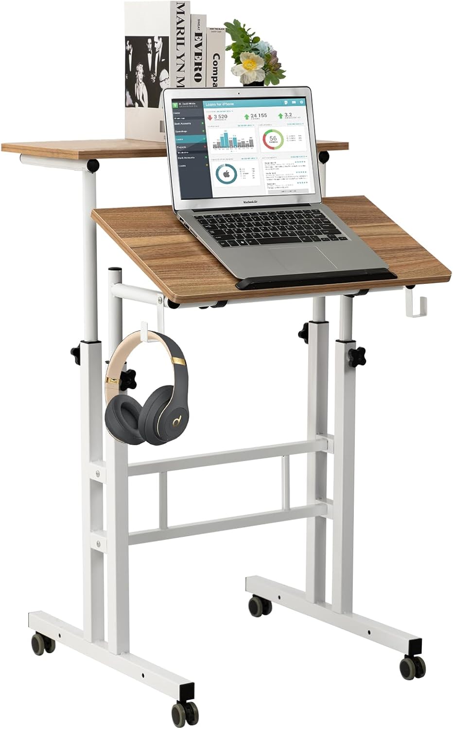 SIDUCAL Small Standing Desk - Portable Height Adjustable Table